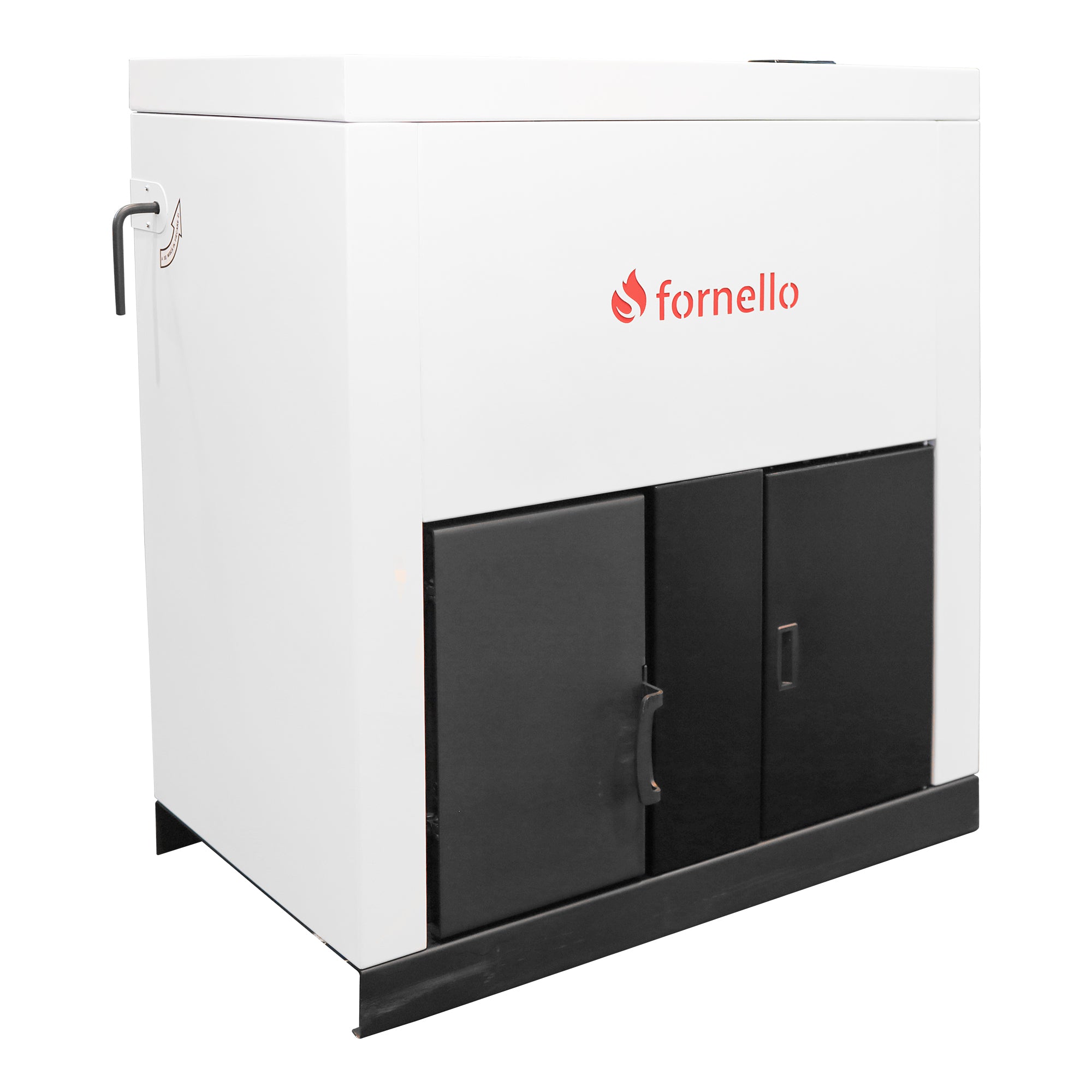 Pachet format din Centrala pe peleti Fornello Eco Energy 35 kW, Pompe circulare, Vas Expansiune, Boiler termoelectric de sol, Cos inox, Termostat ambient si Aspirator cenusa