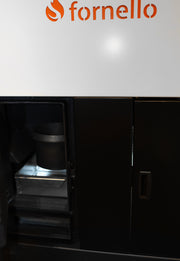 Pachet format din Centrala pe peleti Fornello Eco Energy 35 kW, Pompe circulare, Vas Expansiune, Boiler termoelectric de sol, Cos inox, Termostat ambient si Aspirator cenusa