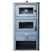 Pachet incalzire si apa calda pentru 3 camere Termosemineu pe lemne, brichete si carbune Fornello MILANO E, 24 KW, cuptor, Ivory, 580x560x1060 mm, boiler termoelectric 100l, teava, vas expansiune, pompa circulatie, calorifere, kit evacuare si fitingu