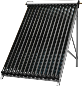 Pachet Panou Solar Ferroli ECOTUBE NEW 2x20 TUBURI vidate heatpipe, Boiler cu 2 serpentine 300 litri, grup circulatie fortata IDRO 12S EASY, Panou comanda ECOTRONIC PRO, Vas Expansiune si Antigel Solar