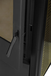 Pachet pentru incalzire format din Semineu (soba) pe peleti cu tiraj fortat Fornello SOPHIA WI-FI 11 kw, kit de evacuare 3,5 metri, telecomanda, Wi-fi, culoare Ivory