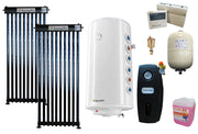 Pachet premium sistem solar presurizat, panou Fornello 20 Tuburi Heat Pipe, Boiler cu 2 serpentine Fornello Optima GCV7/4S 120 l, controller, vas expansiune, grup pompare, aerisitor 1/2, antigel