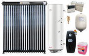 Pachet premium sistem solar presurizat, panou Fornello 20 Tuburi Heat Pipe, Boiler cu 2 serpentine Eldom GREEN LINE 150 litri, controller, vas expansiune, grup pompare, aerisitor, antigel