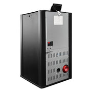 Pachet Semineu pe peleti cu aer cald Fiama Maxima 14 kw, aprindere electrica, tiraj fortat, wifi, focar din fonta, recomandat pentru 140 mp, Black, Kit evacuare 2.5 ml