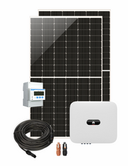 Pachet sistem fotovoltaic monofazat hibrid, 10 kW, 18x Panouri