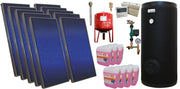 Pachet sistem solar presurizat, 10 panouri solare plane Sunsystem PК SL FP 2.0, Boiler cu 2 serpentine Fornello SOL 1000 LT 2S, controller, vas expansiune, grup pompare, aerisitor 1/2, antigel