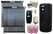 Pachet sistem solar presurizat Fornello 40 Tuburi Heat Pipe, Grup pompare, Boiler cu 2 serpentine Fornello SOL 300 LT 2S, controller, vas expansiune, Aerisitor 1/2, Antigel
