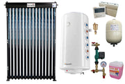 Pachet sistem solar presurizat, panou Fornello 15 Tuburi Heat Pipe, Boiler cu 2 serpentine Fornello Optima GCV7/4S 120, controller, vas expansiune, grup pompare, aerisitor 1/2, antigel