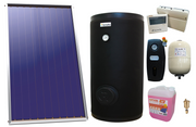 Pachet sistem solar presurizat, Panou Plan Sunsystem Select PK SL CL NL 2.15 m², Boiler cu 2 serpentine FORNELLO SOL 150 LT 2S, grup pompare, controller, vas expansiune, antigel, aerisitor 1/2