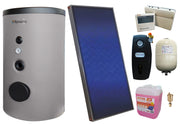 Pachet sistem solar presurizat, Panou Sunsystem PК SL FP 2.0, Boiler Fornello Optima EV 6/4 S2, 160 Litri, Controller, Vas expansiune, Grup pompare, Aerisitor, Antigel