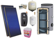 Pachet solar premium, presurizat, 2x panou plan Sunsystem PК SL FP 2.0, Boiler cu 2 serpentine Sunsystem SON 200 2S, controller, vas expansiune solar, vas expansiune sanitar, grup pompare Fornello (pompa OHI), aerisitor 1/2, antigel