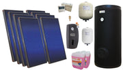 Pachet solar premium, presurizat, 8x panou plan Sunsystem PК SL FP 2.0, Boiler cu 2 serpentine Fornello SOL 800 LT 2S, controller, vas expansiune solar, vas expansiune sanitar, grup pompare Fornello (pompa OHI), aerisitor 1/2, antigel