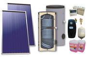 Pachet solar, presurizat, 2 x Panou solar plan Sunsystem Select PK SL CL NL 2.15 m², Boiler de sol Sunsystem SON 300, Controller, Vas expansiune, Grup pompare, Antigel