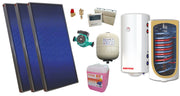 Pachet solar, presurizat, 3x panou plan Sunsystem PК SL FP 2.4, Boiler cu 2 serpentine si rezistenta electrica Sunsystem BB NL2 200 PRL, controller, vas expansiune solar, pompa, supapa, aerisitor, antigel