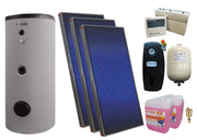 Pachet sistem solar presurizat, 3x Panou plan Sunsystem PК SL FP 2.0, Boiler de SOL cu 2 serpentine Fornello Optima EV 300 LT 2S, Controller, Vas expansiune solar, Grup pompare Fornello, Aerisitor, Antigel