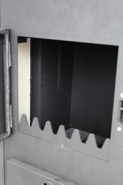 Pachet Termosemineu pe lemne, brichete si carbune Fornello B2E, 14 kW, 46x45x91 cm, boiler termoelectric 80l, vas expansiune, pompa circulatie, kit evacuare si kit montaj