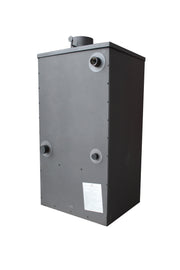 Pachet Termosemineu pe lemne, brichete si carbune Fornello B2E, 14 kW, 46x45x91 cm, cos inox, boiler termoelectric 80l, vas expansiune, pompa circulatie si kit montaj