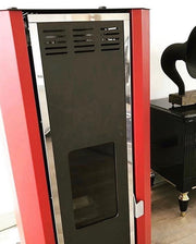 Pachet Termosemineu pe peleti Fornello Camino Rossi 35 kW, pompa Grundfos, vas expansiune, arzator inox, Boiler Fornello Termoelectric 100 l, termostat, aspirator cenusa, cos inox 4 ml si fitinguri montaj