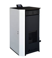Pachet Termosemineu pe peleti Fornello EVA 25 KW, pompa circulatie, vas expansiune, WI-FI, buncar, tiraj fortat, kit evacuare 3.5 ml, termostat, aspiratior, boiler 100L, Radiatoare otel si Fitinguri montaj