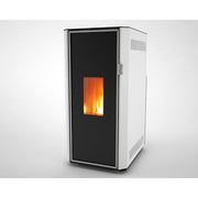 Pachet Termosemineu pe peleti Fornello Lidya 25 kW, pompa Grundfos, vas expansiune, arzator inox, curatare mecanica arzator si drumuri de fum, A+, Kit evacuare 3.5 ml, Boiler Fornello 100 l, Termostat Salus 091FLRFV2, Aspirator si Kit montaj
