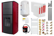 Pachet Termosemineu pe peleti Fornello Royal Bordeaux 18 kW,echipat