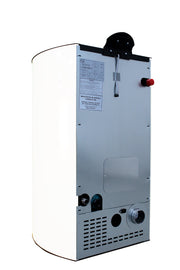 Pachet Termosemineu pe peleti Fiama Bianco 25 kw, complet echipat, pompa circulatie, vas expansiune, automatizare, kit evacuare 3.5 ml, Boiler Termoelectric Fornello 100 l, Termostat Salus 091FLRFV2, Aspirator, Calorifere si kit montaj