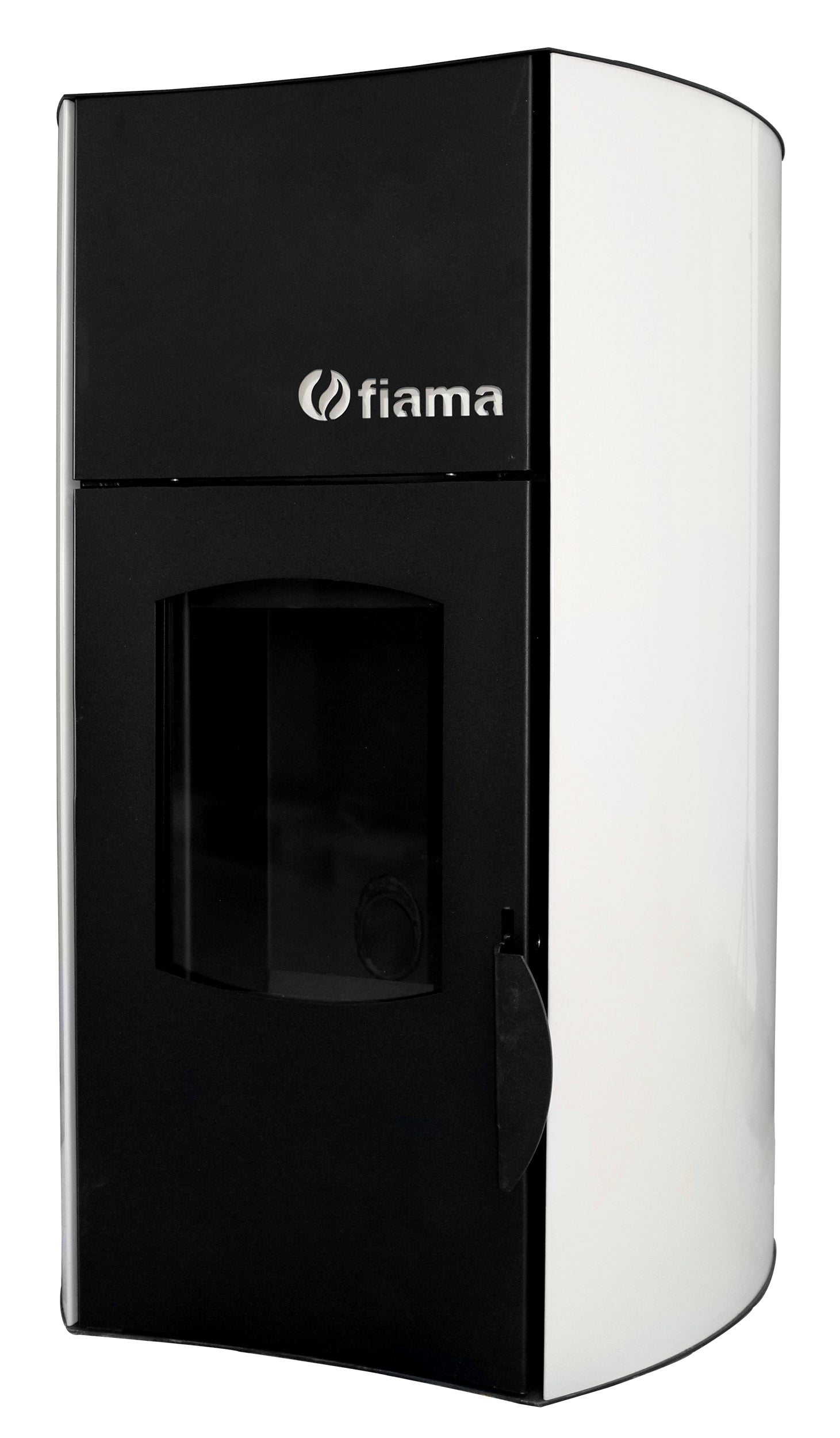 Pachet Termosemineu pe peleti Fiama Bianco 25 kw, complet echipat pentru incalzire, pompa circulatie, vas expansiune, automatizare, kit evacuare 3.5 ml, Boiler Termoelectric Fornello 100 l, Termostat Salus 091FLRFV2, Aspirator si kit montaj