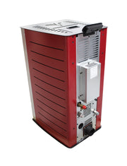 Pachet Termosemineu peleti Fornello SERENA W25, 25 kw, culoare Bordeaux, complet echipat, calorifere aluminiu Fornello Alvo, pompa, vas expansiune, automatizare, kit evacuare 3.5 ml, Boiler Termoelectric Fornello 100 l, Termostat, Aspirator