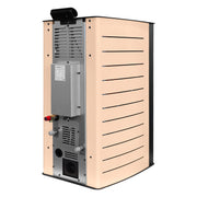 Pachet Termosemineu peleti Fornello SERENA W25, 25 kw, culoare Ivory, complet echipat, pompa circulatie, vas expansiune, automatizare, kit evacuare 3.5 ml, Boiler Termoelectric Fornello 100 l, Termostat Radio Comanda Computherm Q3 RF, Aspirator, Cal
