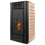 Pachet Termosemineu pe peleti Fornello SERENA W25, 25 kw, culoare Ivory, complet echipat, pompa circulatie, vas expansiune, automatizare, kit evacuare 3.5 ml, Boiler Termoelectric Fornello 100 l, Termostat Radio Comanda Computherm Q3 RF, Aspirator, Cal