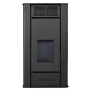 Pachet Termosemineu peleti Fornello SERENA W25, 25 kw, culoare Ivory, complet echipat, pompa circulatie, vas expansiune, automatizare, kit evacuare 3.5 ml, Boiler Termoelectric Fornello 100 l, Termostat Radio Comanda Computherm Q3 RF, Aspirator, Cal