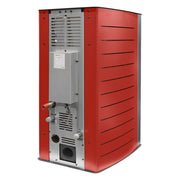 Pachet Termosemineu pe peleti Fornello SERENA W25, 25 kw, culoare Bordeaux, complet echipat, calorifere aluminiu Fornello Alvo, pompa, vas expansiune, automatizare, kit evacuare 3.5 ml, Boiler Termoelectric Fornello 100 l, Termostat, Aspirator