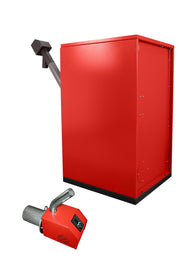 Pachet transformare cazanele pe combustibil solid sunsystem din combustibil solid in cazan pe peleti cu arzator pell eco 55 si buncar 500 litri