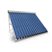 Set Sistem solar presurizat, panou Fornello 40 Tuburi Heat Pipe, boiler cu 2 serpentine si rezistenta electrica Eldom 200 litri cu montaj pe sol, pompa 25-60, controller, vas expansiune, antigel, supapa 1/2, aerisitor 1/2