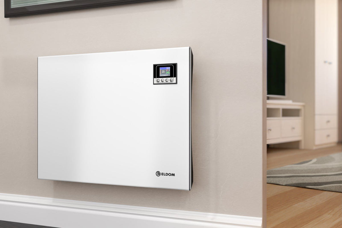 Panou radiant de perete Eldom RH20N, 2000W, digital, ecran color TFT