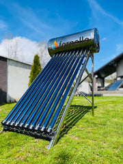 Pachet panou solar presurizat compact FORNELLO SPP-470-H58/1800-10-c cu 10 tuburi vidate de tip heat pipe si boiler din inox de 92 litri, Teava, Vas Expansiune si Fitinguri montaj
