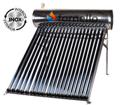Pachet panou solar presurizat compact FORNELLO SPP-470-H58/1800-20-c cu 20 tuburi vidate de tip heat pipe si boiler din inox de 177 litri, Teava, Vas Expansiune si Fitinguri montaj