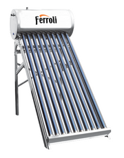 Panou solar presurizat din inox Ferroli Ecoheat - 15 tuburi si boiler 150L