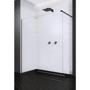 Perete sticla dus Walk In Radaway Modo New Black II 90xH200 cm,
