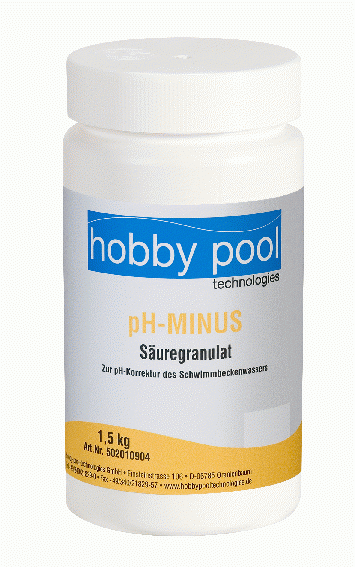 pH Minus granule 1.5kg Hobby Pool Germania