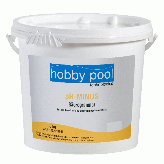 pH Minus granule 7.5kg Hobby Pool Germania