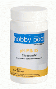 pH Minus granule 1.5kg Hobby Pool Germania