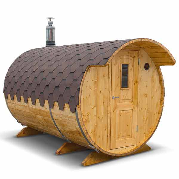 Sauna butoi din molid lungime 3m, diametru 2m