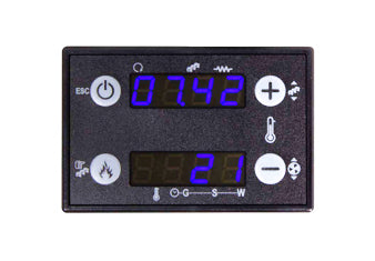 Display centrale si termoseminee pe peleti Fornello Fiama Confort 12,18.25,30 kW