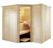 Cabina sauna din lemn masiv Polaris Large 234x206x204 cm