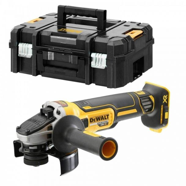 Polizor unghiular DeWalt DCG405NT, compatibil cu acumulatori Li-Ion XR 18V, 125 mm, valiza TSTAK, fara acumulator