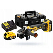 Polizor unghiular DeWalt DCG405P2, 125 mm, 2 acumulatori Li-Ion 18 V/5 Ah, incarcator, valiza de transport