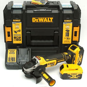 Polizor unghiular DeWalt DCG405P2, 125 mm, 2 acumulatori Li-Ion 18 V/5 Ah, incarcator, valiza de transport