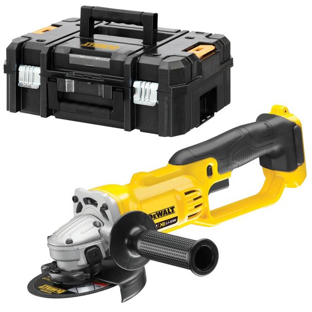 Polizor unghiular DeWalt DCG412NT, compatibil cu acumulatori XR Li-Ion 18 V, 125 mm, valiza TSTAK, fara acumulator