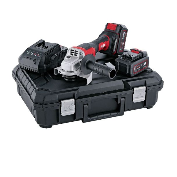 Polizor unghiular Flex L 125 18.0-EC LD /5.0 Set, cu 2 acumulatori 18V/5.0AH, 125 mm, 10000 rpm